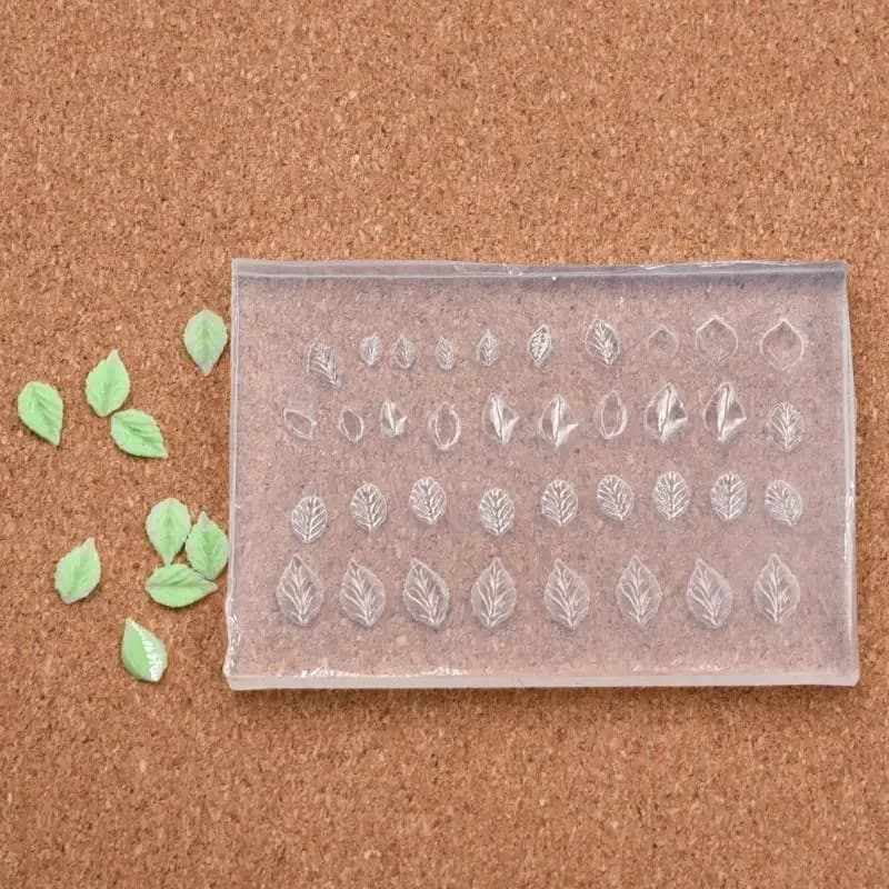 Artistic Mini Flower Leaf Silicone Mold for DIY Nail Polish Decoration