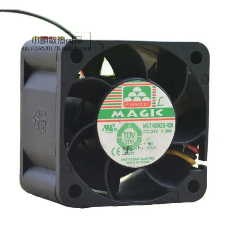 For Taiwan Yongli MAGIC MGT4024ZB-R28 40mm 24V 0.20A DC Axial Cooling Fan