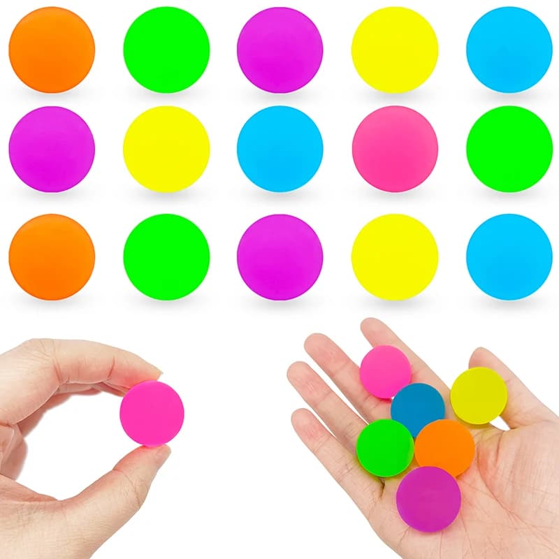 12-24 Pz/pacco Assortiti Colore Solido Palla Rimbalzante Elasticità Chasing Gioco Prop Adatto per Gatti Cani Indoor Outdoor Pet Favori ZYF