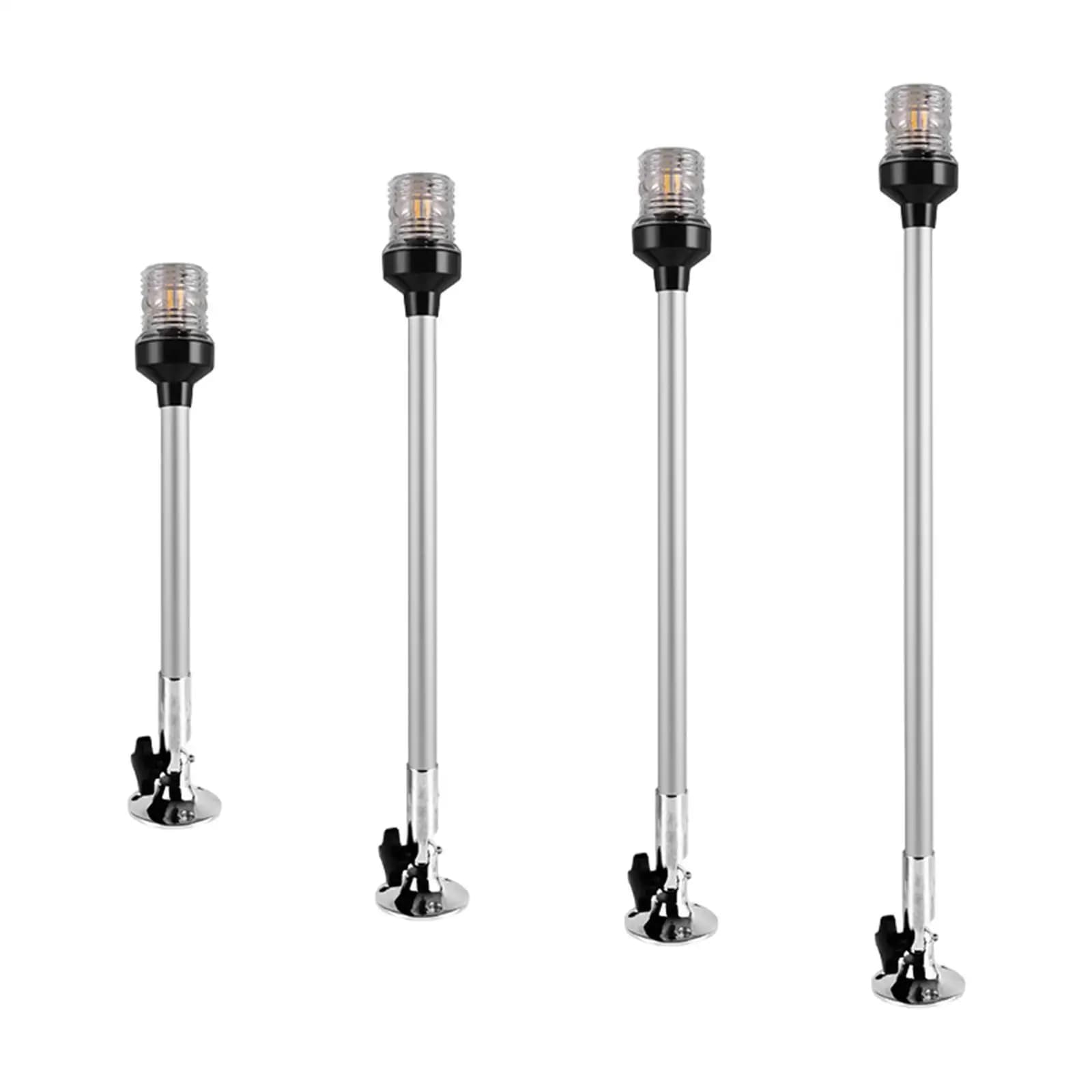 Luce di Navigazione Marina a 33 LED, Lampada di Ancoraggio in Resina Trasparente per Sicurezza Imbarcazioni