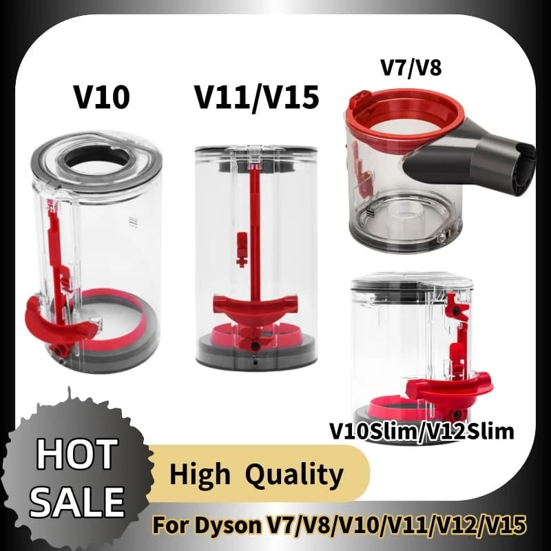 For Dyson Vacuum V7/V8 Dust Bucket V10/V11/V12/V15 Garbage Box Slim Accessories Dust Bucket