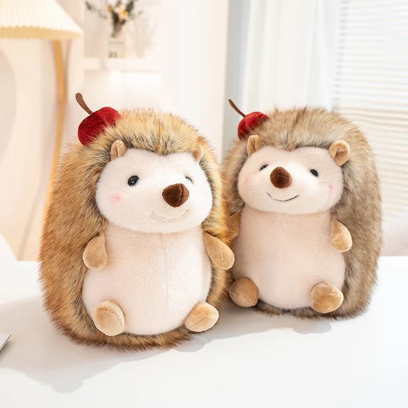 Cute Hedgehog Plush Toy Soft Stuffed Lifelike Hedgehog Doll Sleeping Companion Doll For Room Decor Birthday Gift
