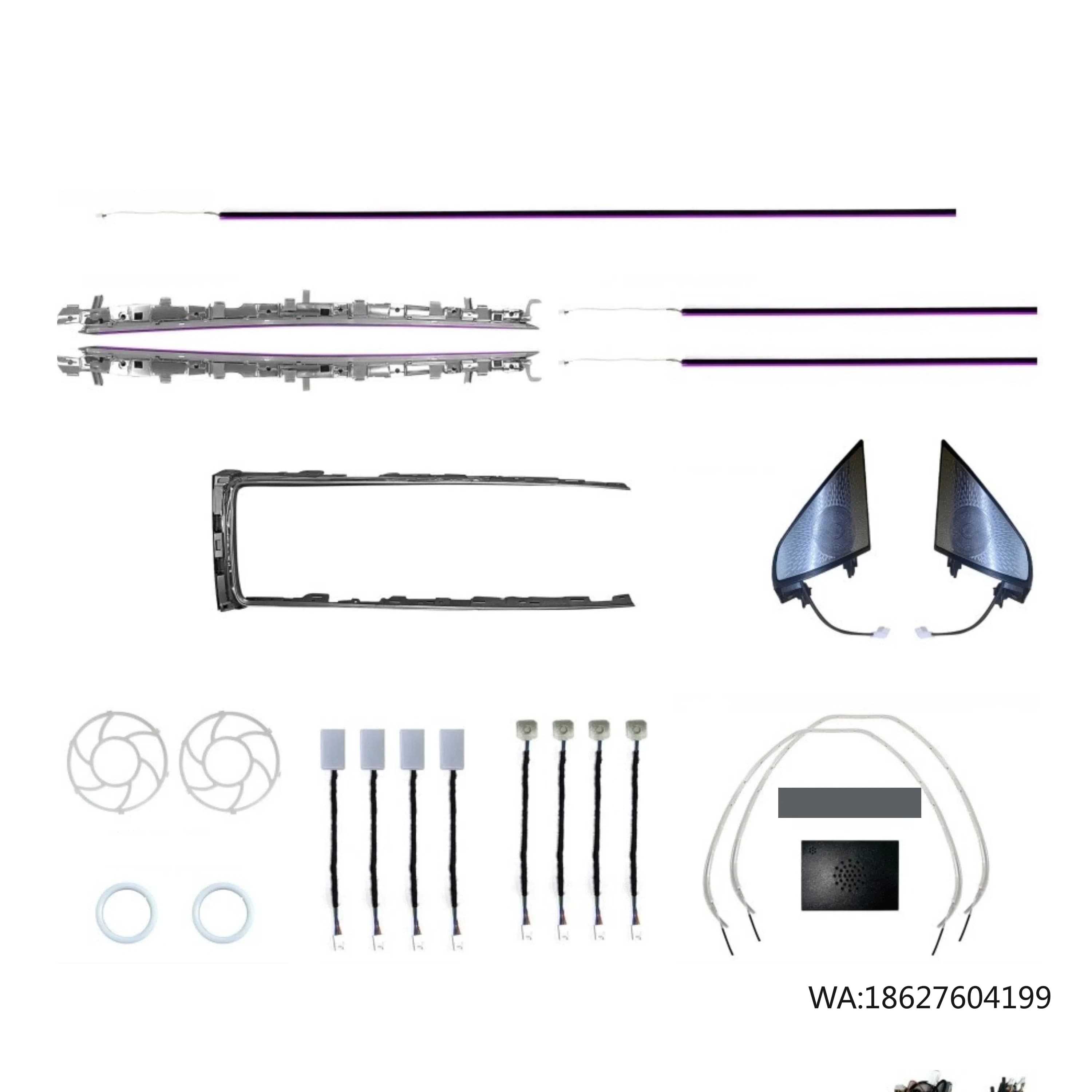 Kit di Illuminazione Ambientale Magica per Interni Auto, 23 Luci LED Decorative Adatte per Model Y 2023-2024