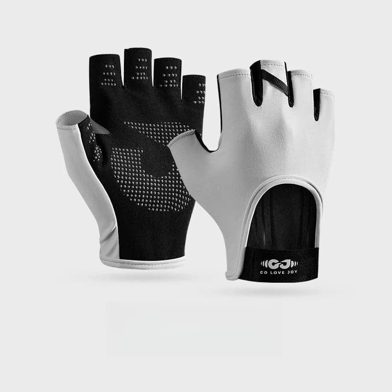 Half-tip gym gloves for men and women, breathable training gloves, fitness gloves with shock absorption, quick release anti-slip gloves