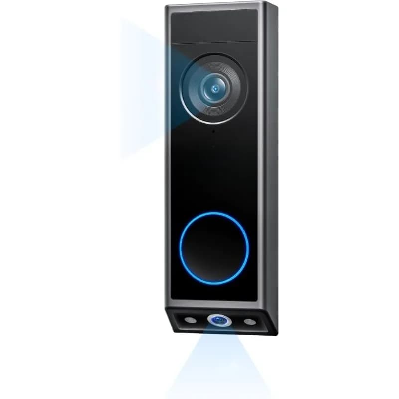 Wireless Video Doorbell E340 Dual Cameras 2K HD Color Night Vision ed Two Way Audio Human Detection No