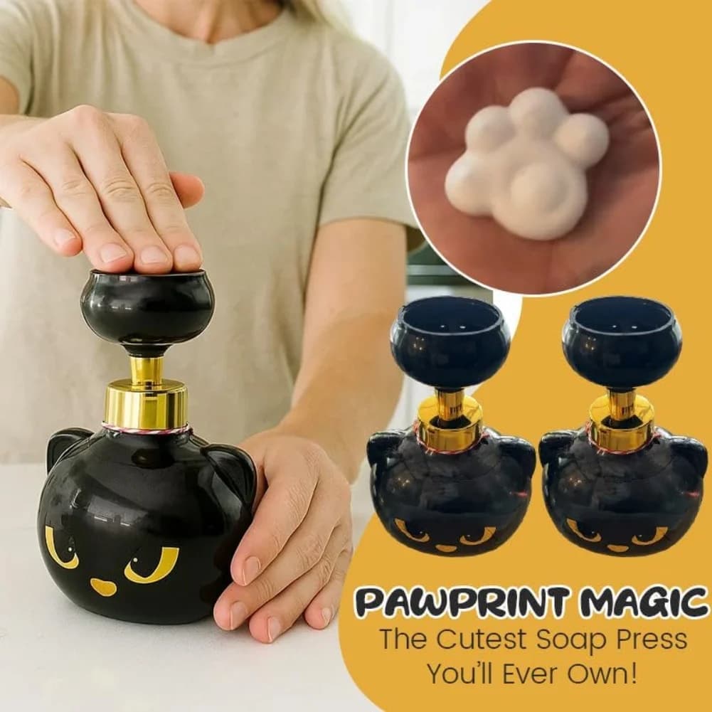 Simpatico dispenser di sapone in schiuma con zampa di gatto - Adorabile pompa ricaricabile per gli amanti dei gatti Dispenser di schiuma con zampa di gatto per regali per bambini