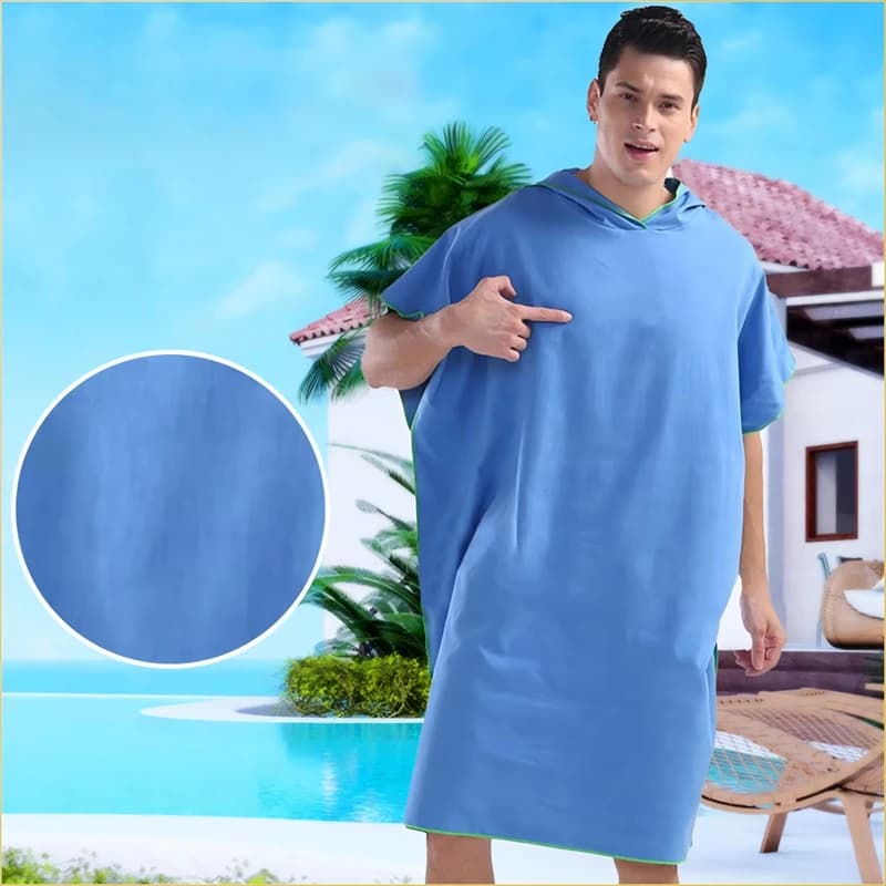 Impermeabili da surf Vestaglie con cappuccio Coperte da spiaggia in microfibra Asciugamani da bagno Asciugamani da bagno da spiaggia Tute da sub Impermeabili per adulti