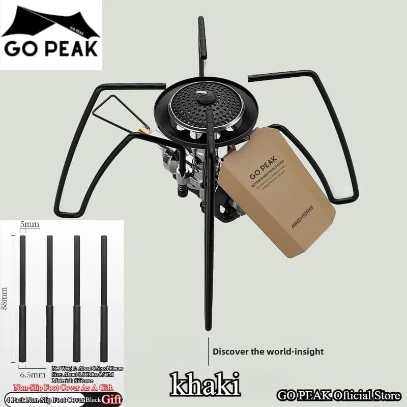 Gas stove for outdoor spider Folding stove for black spider paper Camping utensils Camping kitchen utensils Gas stove for camping barbecue