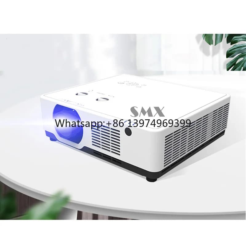 7000-Lumen 3LCD Laser Projector 3D Mapping Business Education WUXGA 4K Built-In Speakers 30-300inch Screen