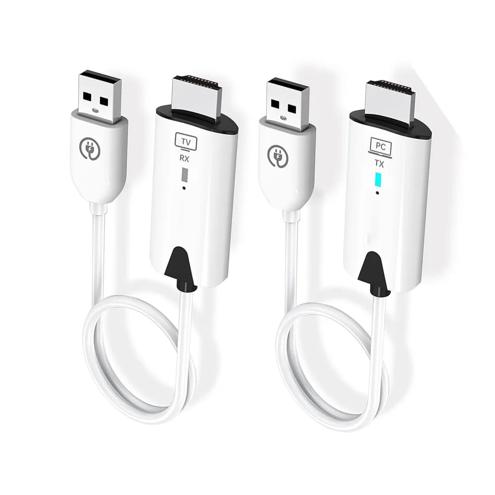 Trasmettitore e Ricevitore Video Wireless da 30m, Extender HDMI-compatibile, Cavo Adattatore Display, Mirroring Schermo per Fotocamera