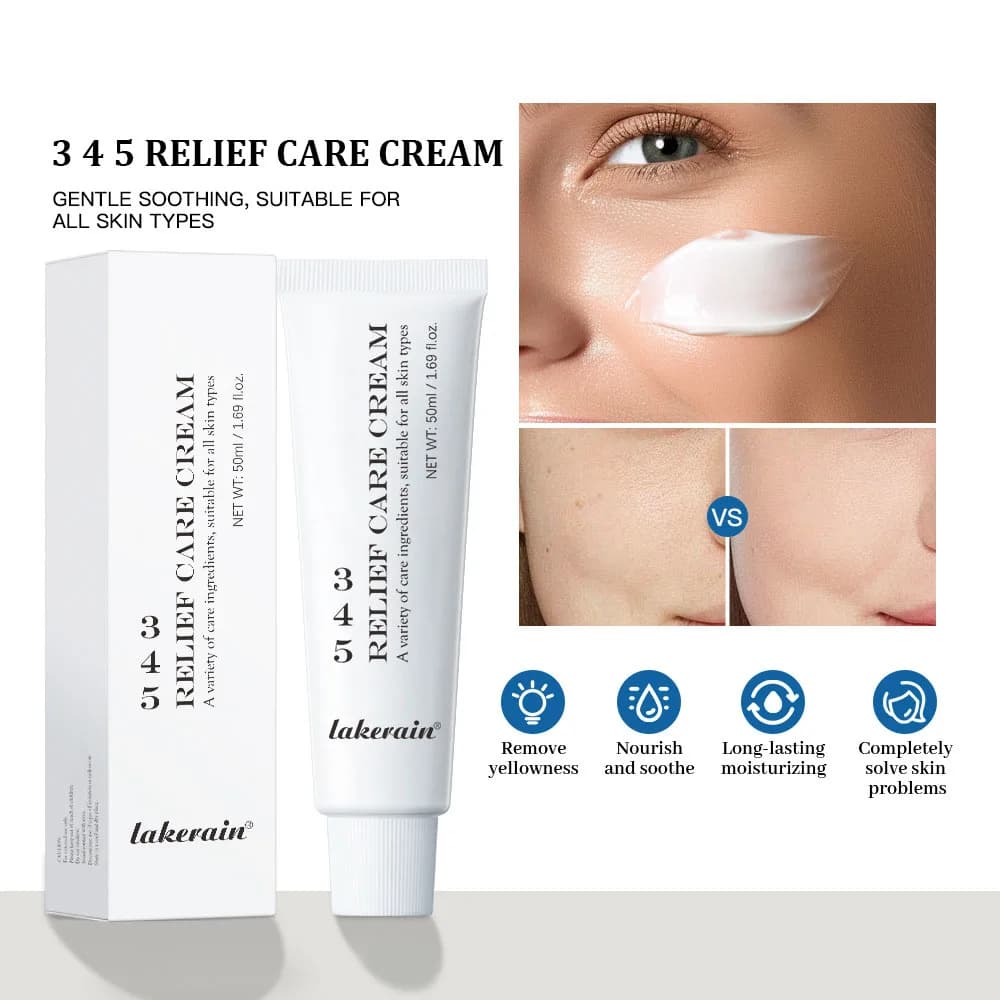 Crema lenitiva 345, idratante, nutriente per le imperfezioni della pelle e che offre una cura lenitiva, risultando in una soluzione completa per la cura della pelle.