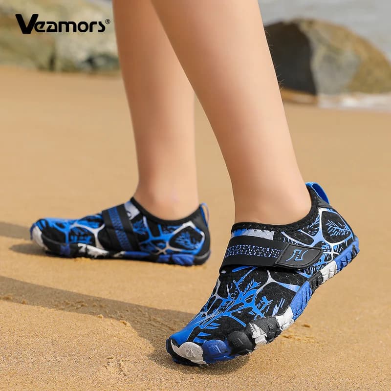 Scarpe da Acqua VEAMORS per Bambini, Calzature Leggere per Sport Acquatici, Scarpe a Piedi Nudi ad Asciugatura Rapida per Nuoto