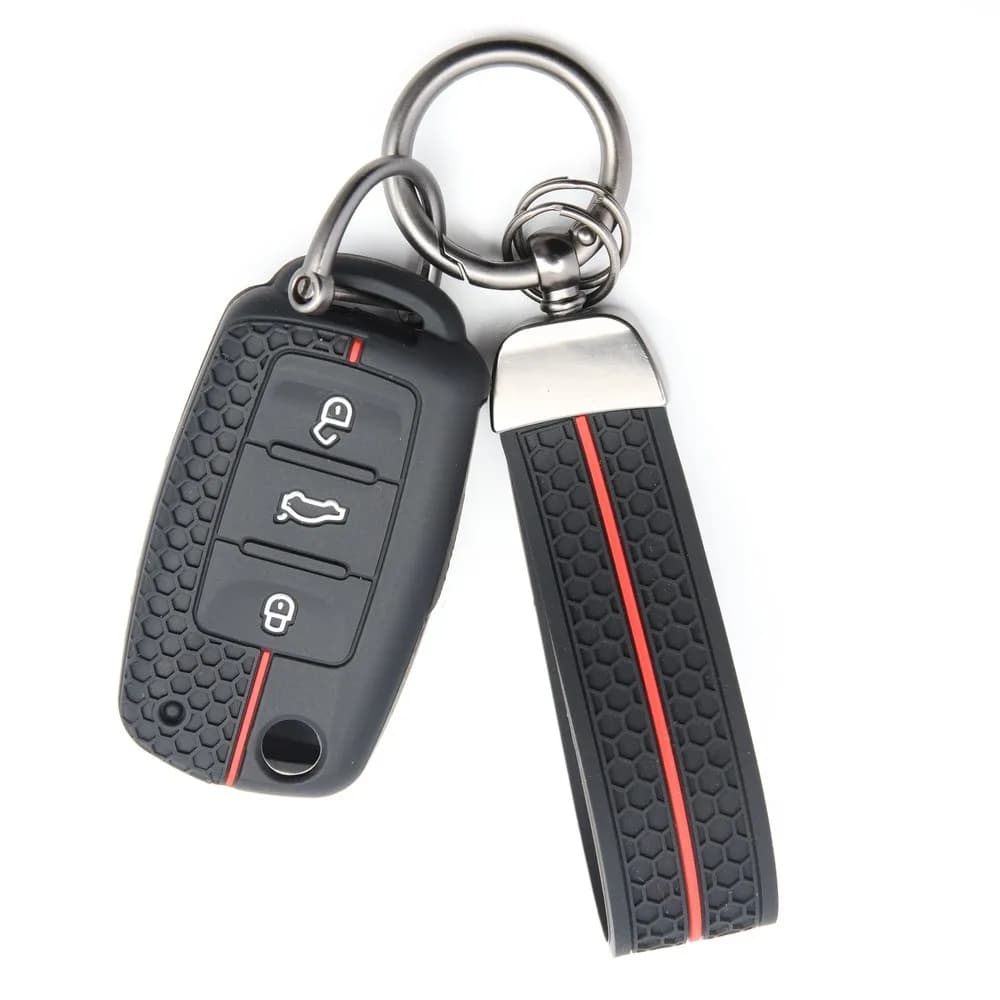 Cover per chiave auto in silicone per Volkswagen VW Polo Golf Passat Tiguan Beetle Caddy T5 Up Eos Skoda Octavia Seat Leon Altea