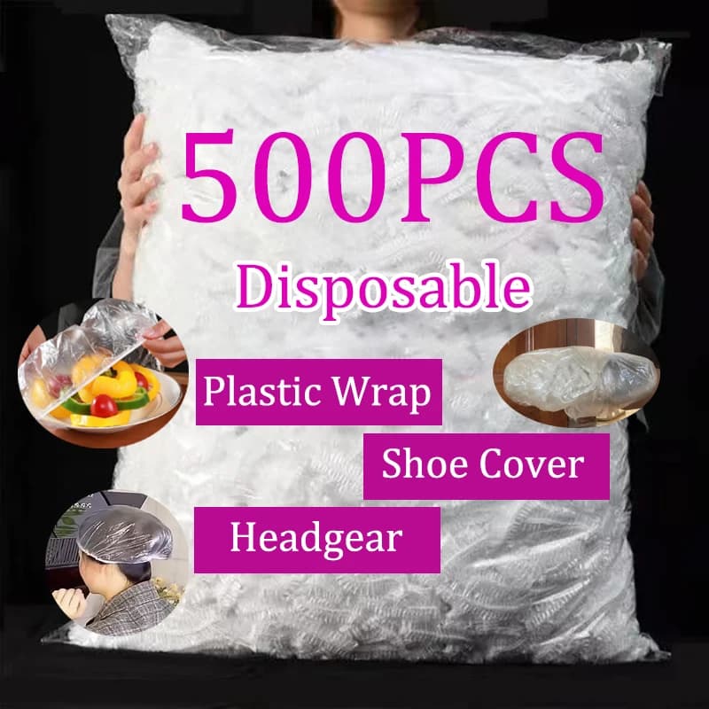 Copertura per alimenti usa e getta Involucro di plastica elastico Coperchi per alimenti per uso alimentare Copriscarpe Copricapo per doccia Ciotole Tappi per alimenti Borsa per risparmiare polvere