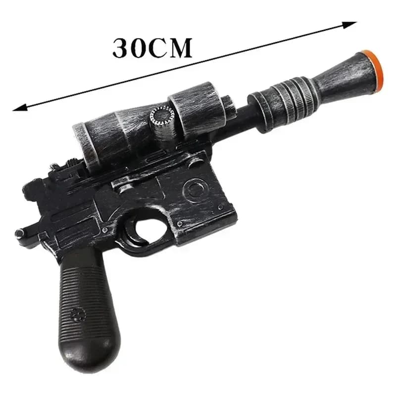 Premium Outfit Han Cosplay Prop Pistol Solo Moie Space Battle Hand Arms Role Play Props Men Disguise Halloween Party Sui