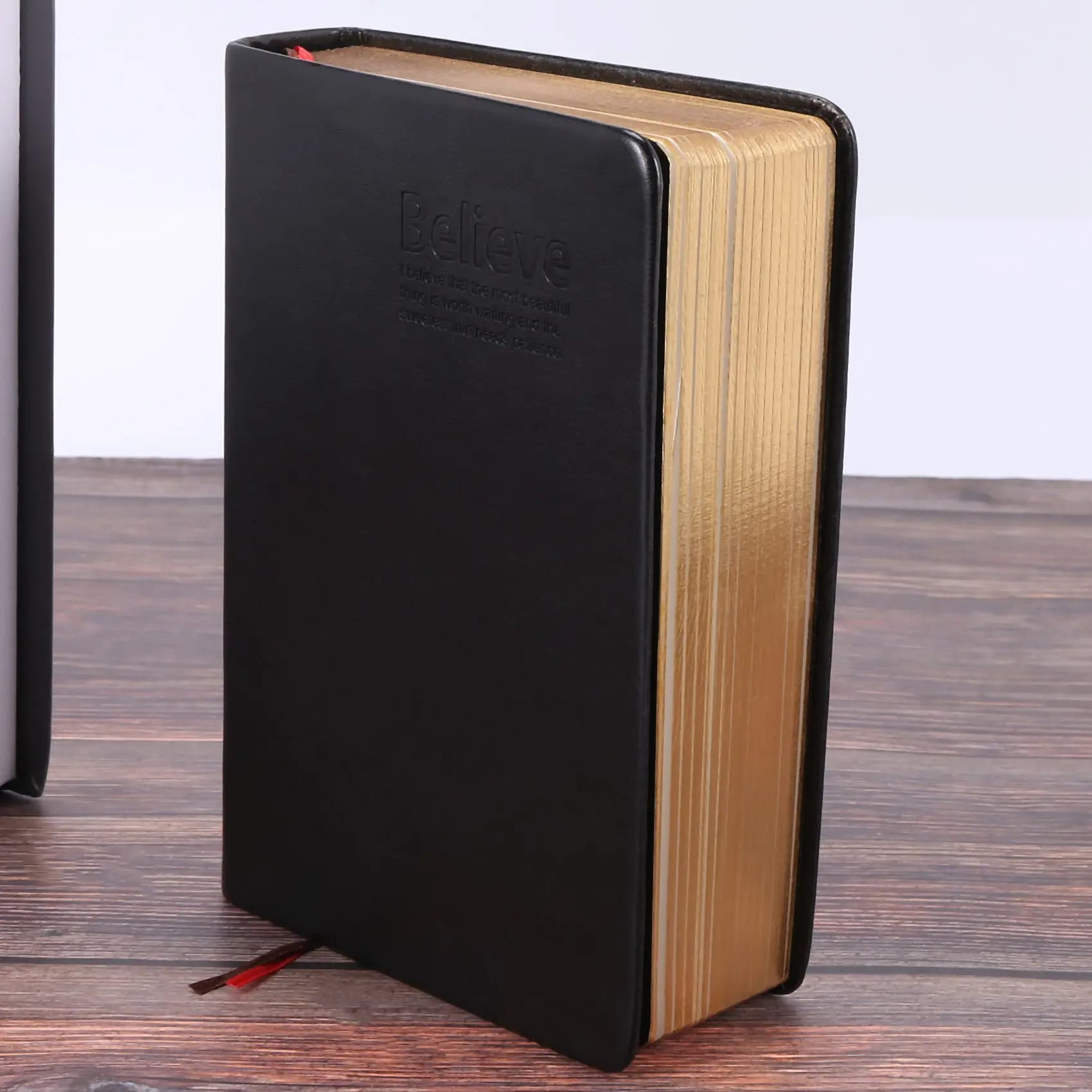 Delicate Texture-2X Vintage Thick Paper Notebook Notepad PU+Paper Bible Diary Book Journals Agenda Planner School Office Supplie