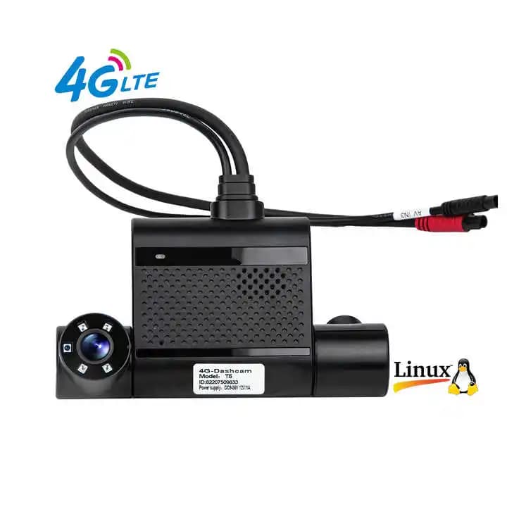Dashcam 4G 2025 Front and Rear 1080P with Three Channel Video Recording and GPS Tracker for Cars, Trucks and Vehicles