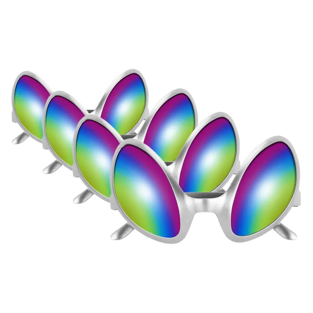 4Pcs Cool Alien Glasses Funny Unique Design Halloween Party Eyewear Novelty Plastic Sunglasses Costume Props Glasses Prop