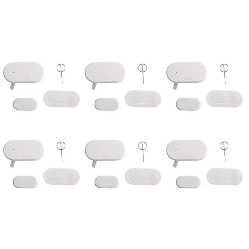 B04B-Tuya Zigbee 3.0 Smart Contact Detectors Security Gate Door Window Sensor Transducer Smart Life Home(6PCS)