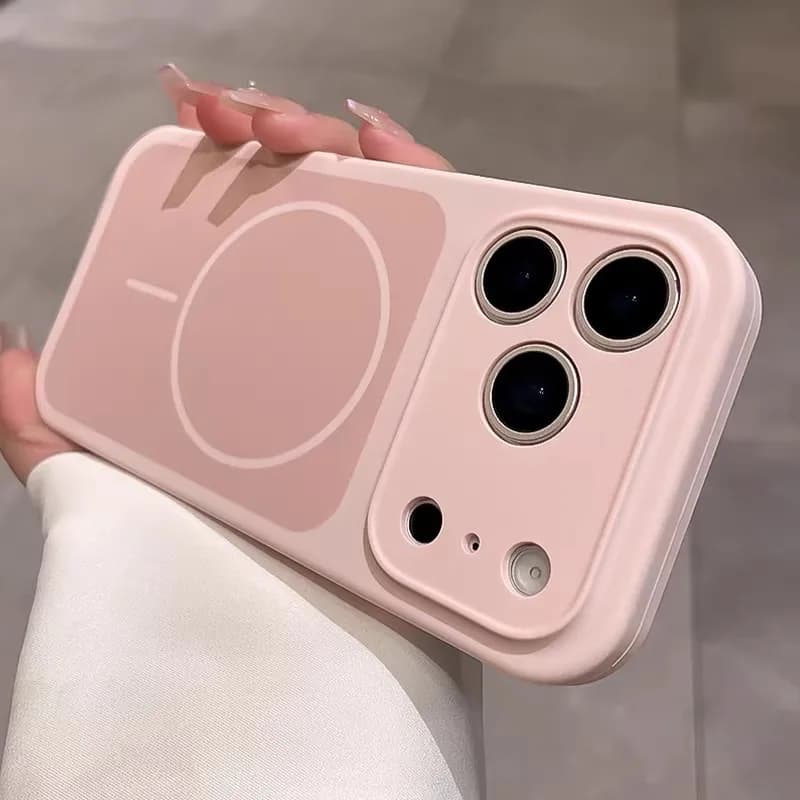 Custodia Magnetica per iPhone 17 16 15 Pro Max, Cover Sottile Opaca in Silicone Morbido Colore Caramella con Pulsante di Controllo Fotocamera per 16 Pro