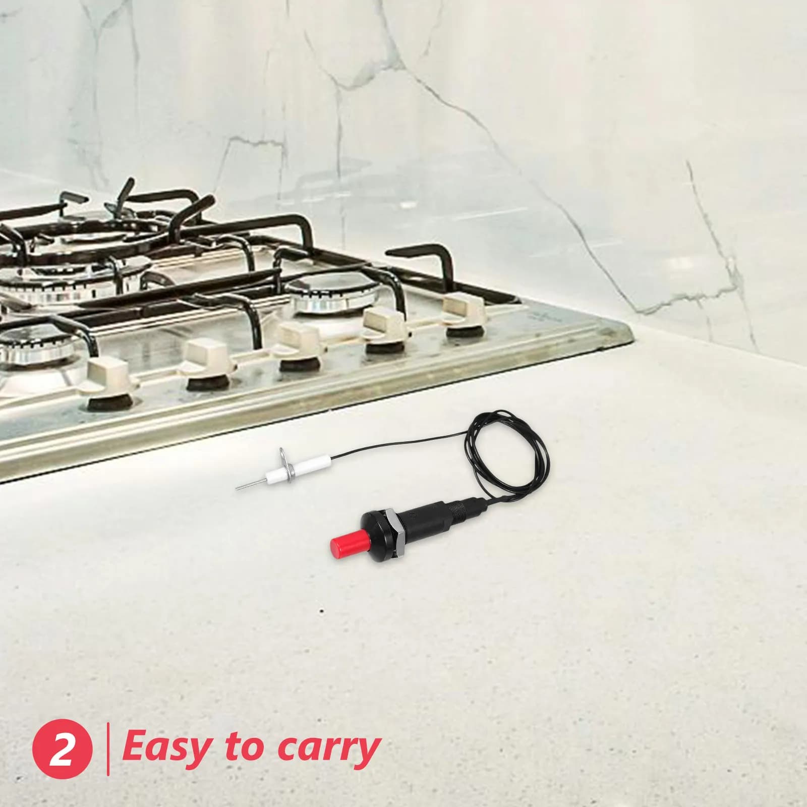 Ceramic Cleaning Lighter for Gas Cam, Oven, Kitchen Stove, Barbecue, Grill, Camping Stove - Efficient and Reusable Switching Tool