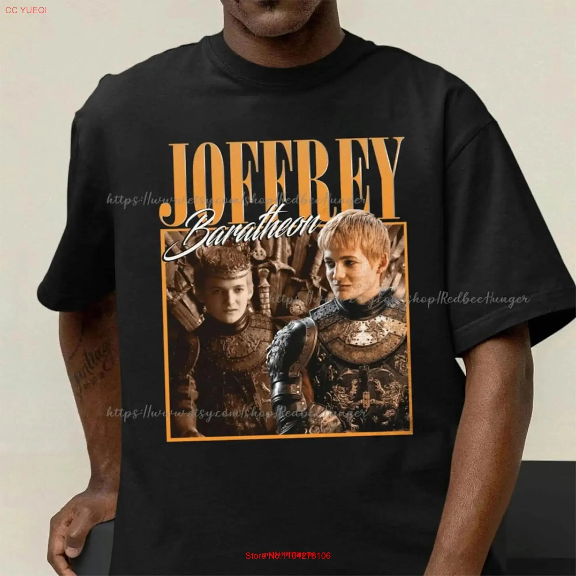 Joffrey Baratheon Vintage 90s T Shirt Homage Bootleg Retro 90's Fans Sweater GOT long or short sleeves
