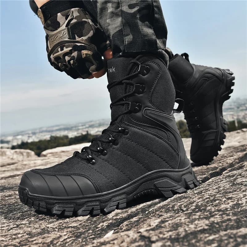 Scarpe da arrampicata all'aperto da uomo, stivali da allenamento tattici, fitness autunnale, escursioni fuoristrada, stivali da deserto, taglie 39-46