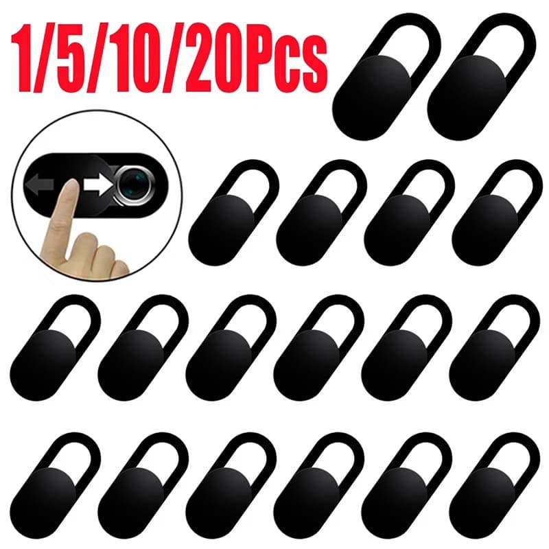 1/5/10/20PCS Webcam Cover Phone Target Stickers for Apple iPhone Samsung Xiaomi Privacy Slider Camera Plastic Cover for Computer Laptops