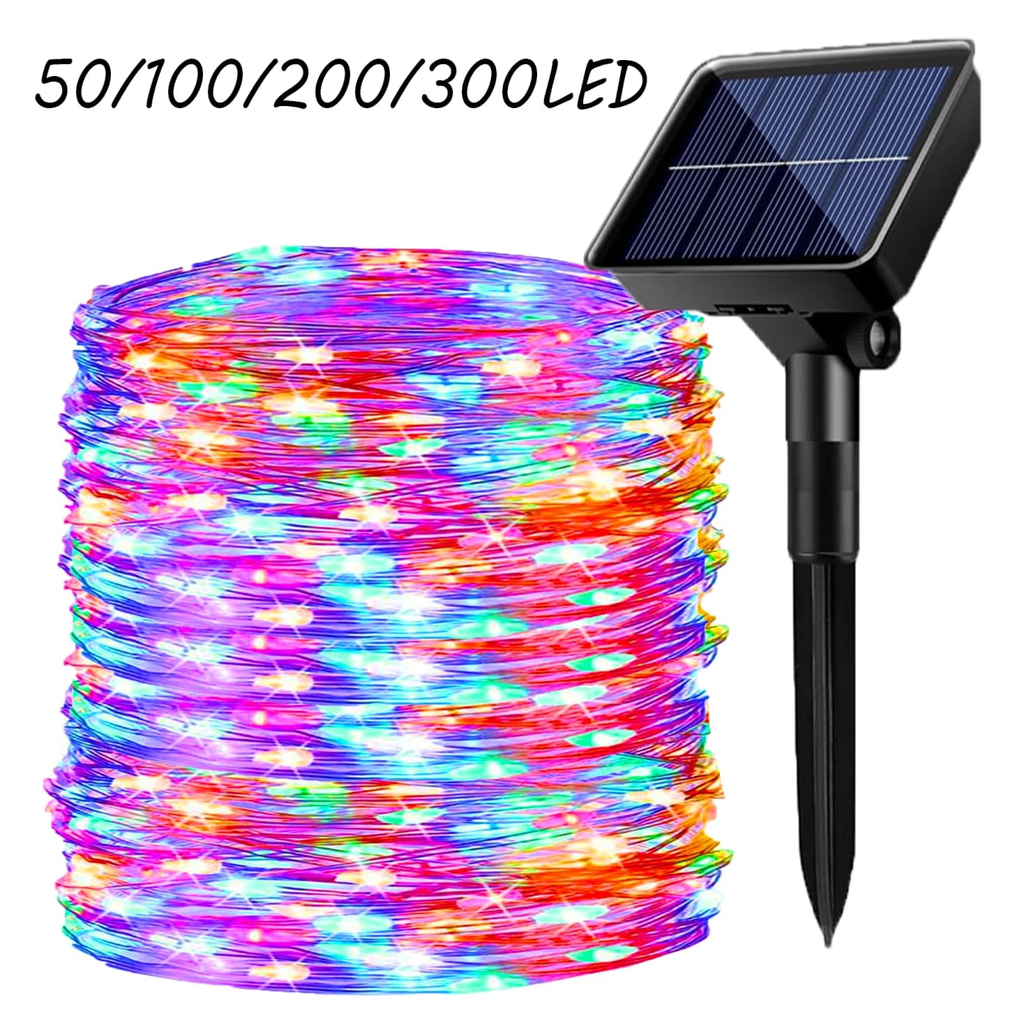 Luci natalizie ad energia solare Luci fiabesche solari da giardino Luci decorative impermeabili a 8 modalità per occasioni in cortile festival