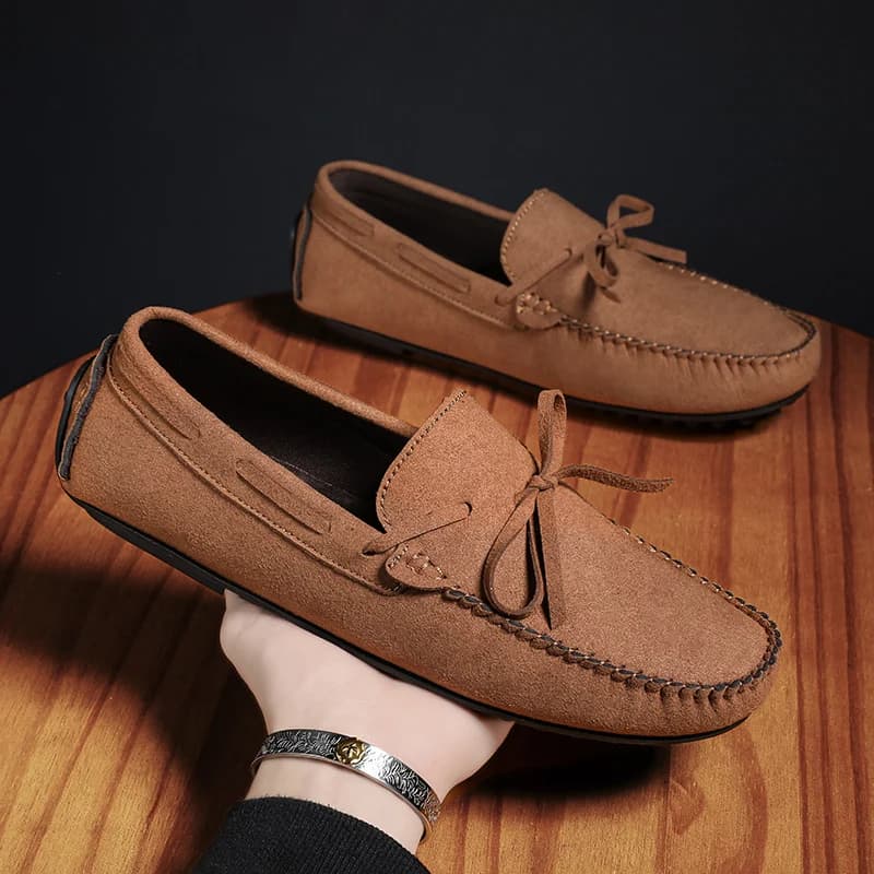 Mocassini Estivi da Uomo in Pelle Traspirante, Scarpe Casual Slip-on Blu Versatili, Scarpe da Guida in Offerta