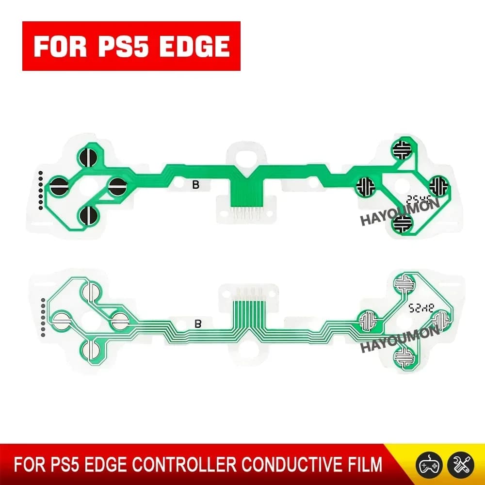 10/20/50 Pezzi Cavo Flessibile di Ricambio, Pulsanti, Circuito Stampato, Accessorio per Gaming, Pellicola Conduttiva per Controller PS5 Edge