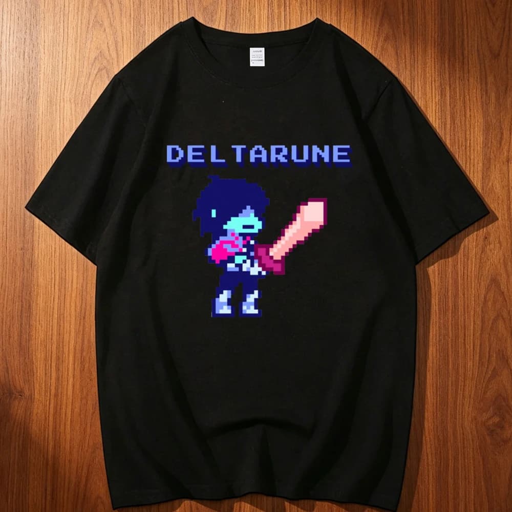 Deltarune cotton t shirt men Comfortable 2000s graphic Gothic kawaii Trendy top tees Gothic 2000s Colorful Pop Culture