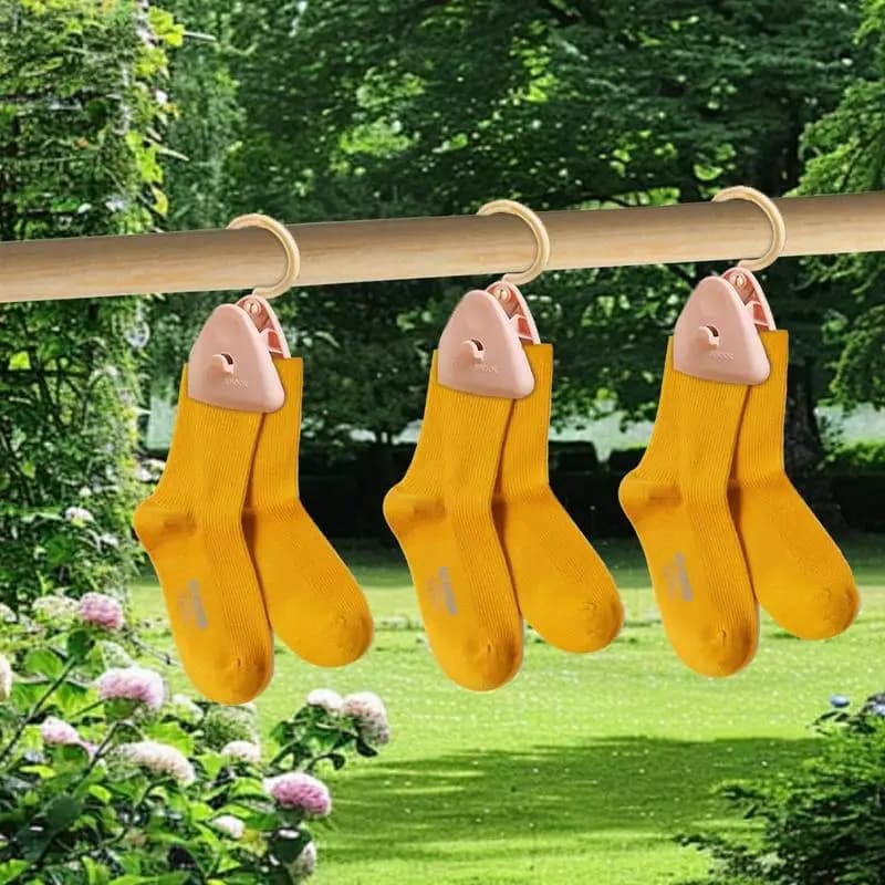 Clothes rack Pin Hooks Swivel for laundry Boot coat hangers Super durable portable windproof clamps for socks Bras Towels