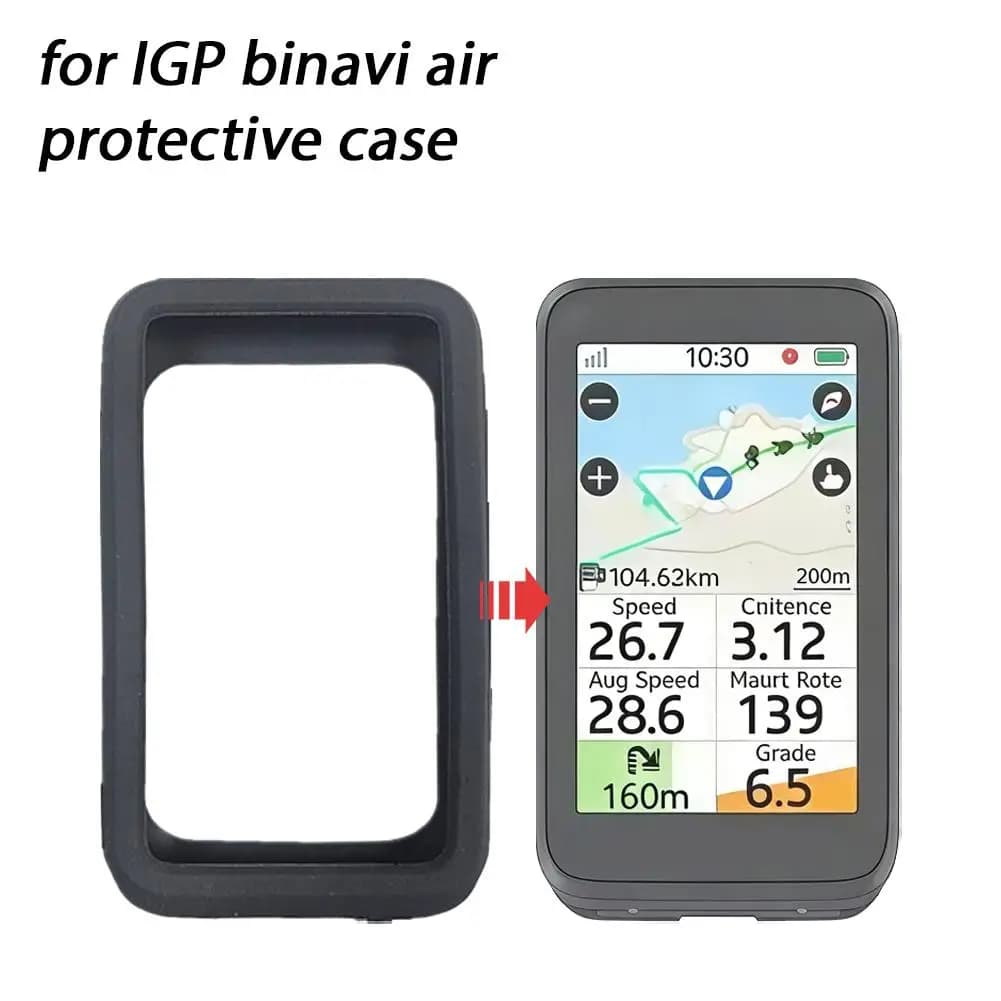 Custodia Protettiva in Silicone per Ciclocomputer IGP Binavi Air, Leggera e Antiurto, per Accessori IGP Binavi Air