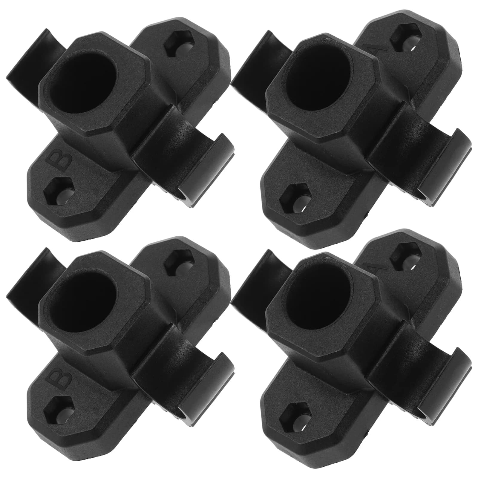 4 pezzi connettori per gambe per mobili pieghevoli hardware per montaggio su tavolo sedie da esterno sgabelli da campeggio accessori in plastica durevoli