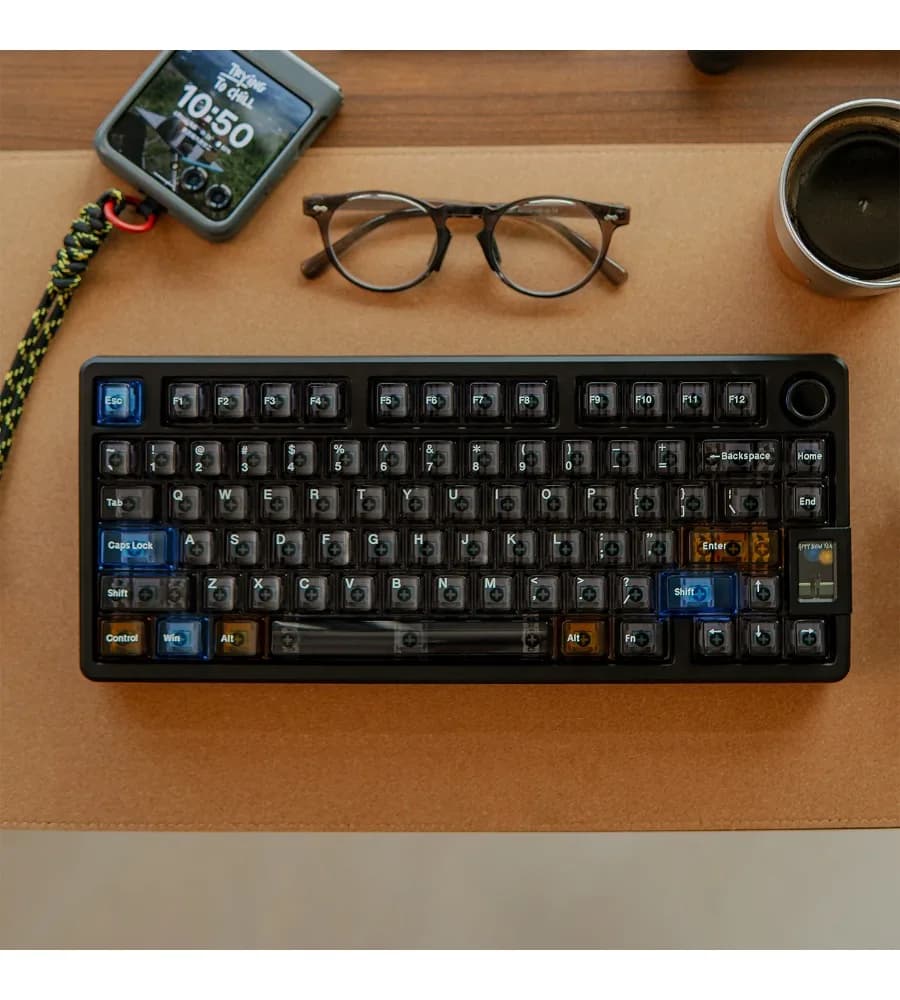 Keycaps Premium Grey Full Set Original Wooting/MADE68UltraPC Mechanical Keyboard