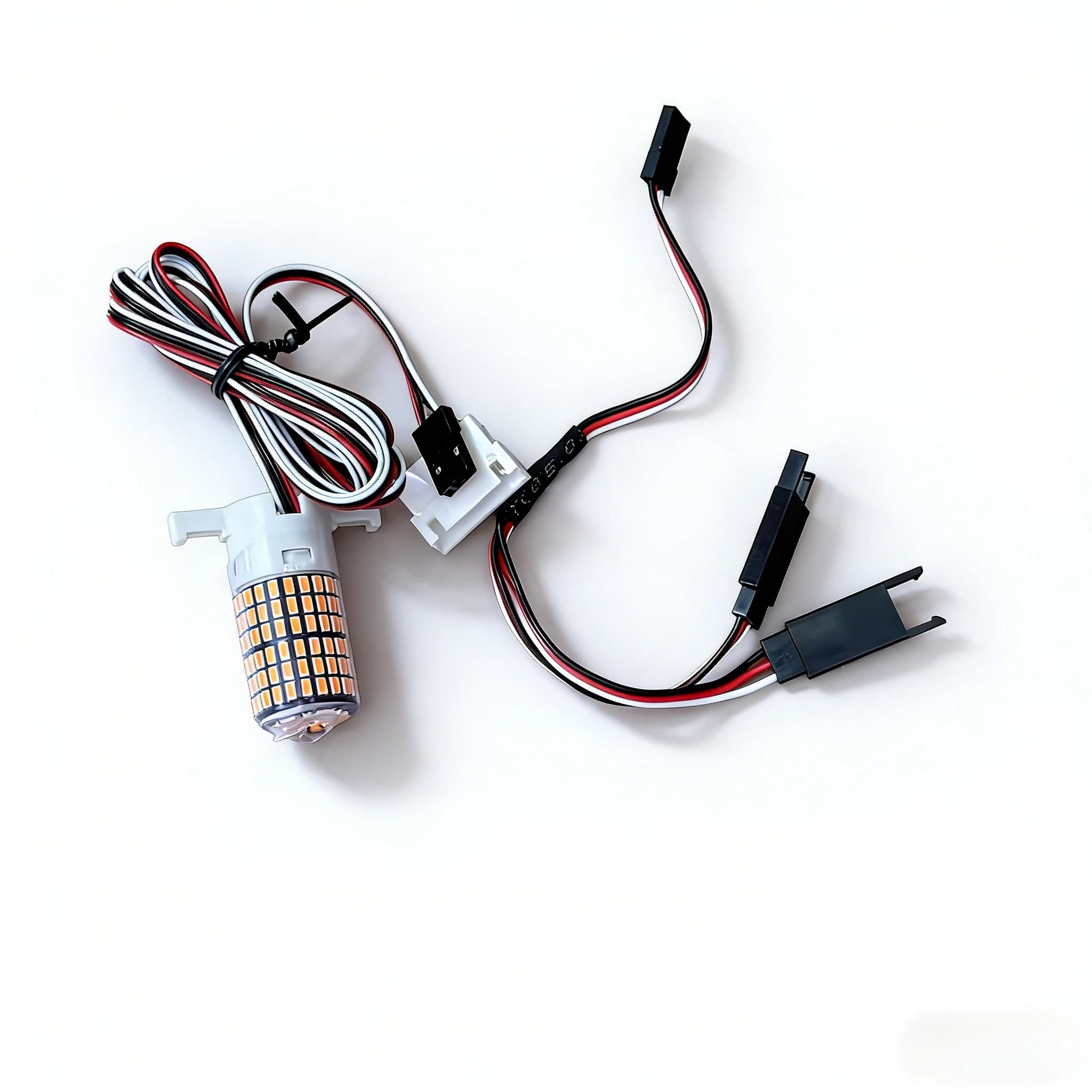 Ventola a Condotto EDF RC con Luce Posteriore a LED - 70/80/90mm Compatibile FMS, Collegata al Comando dell'Acceleratore per Jet RC ad Ala Fissa