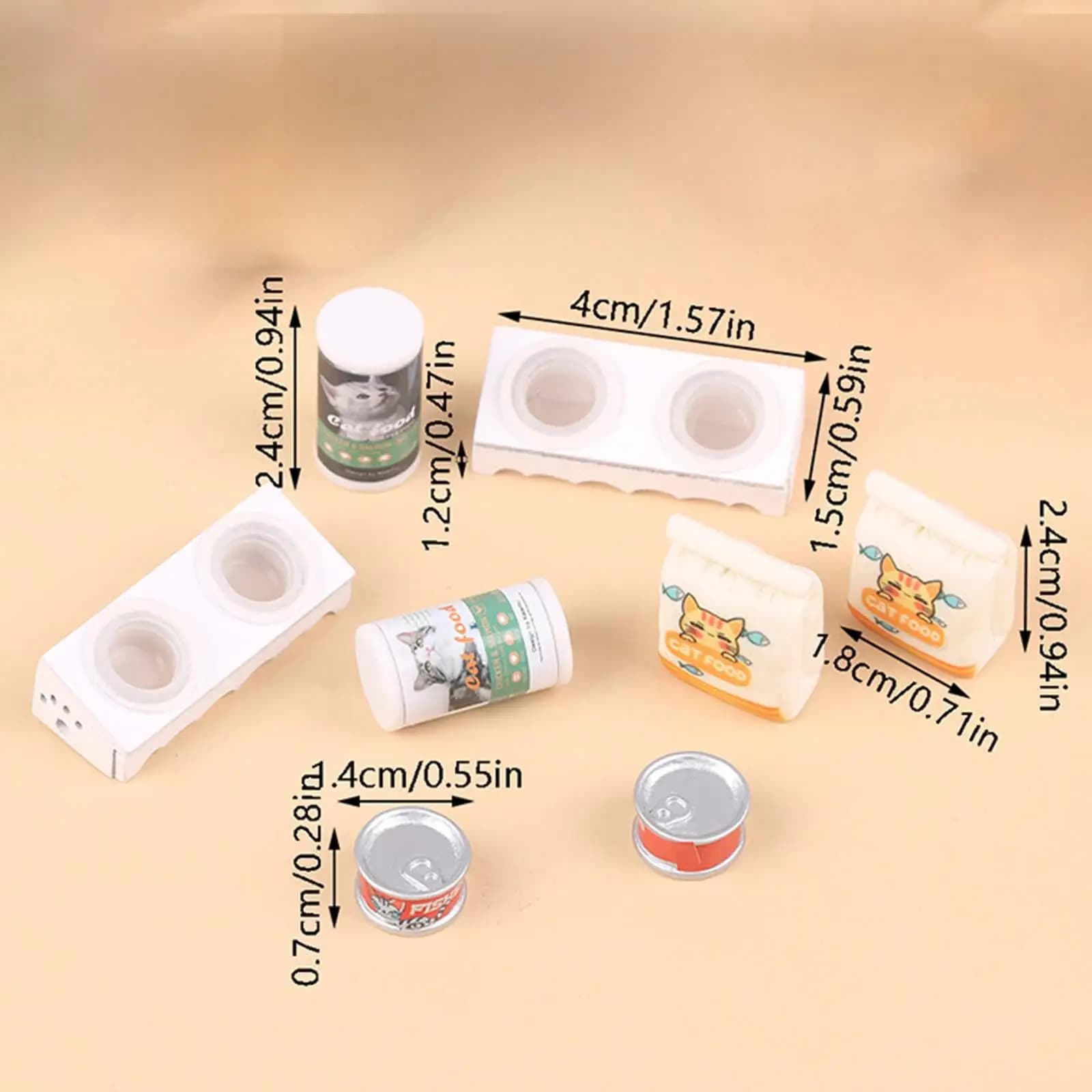Dollhouse Miniature Pet Accessory Dollhouse Decoration, 1:12 Scale Pretend Toys,