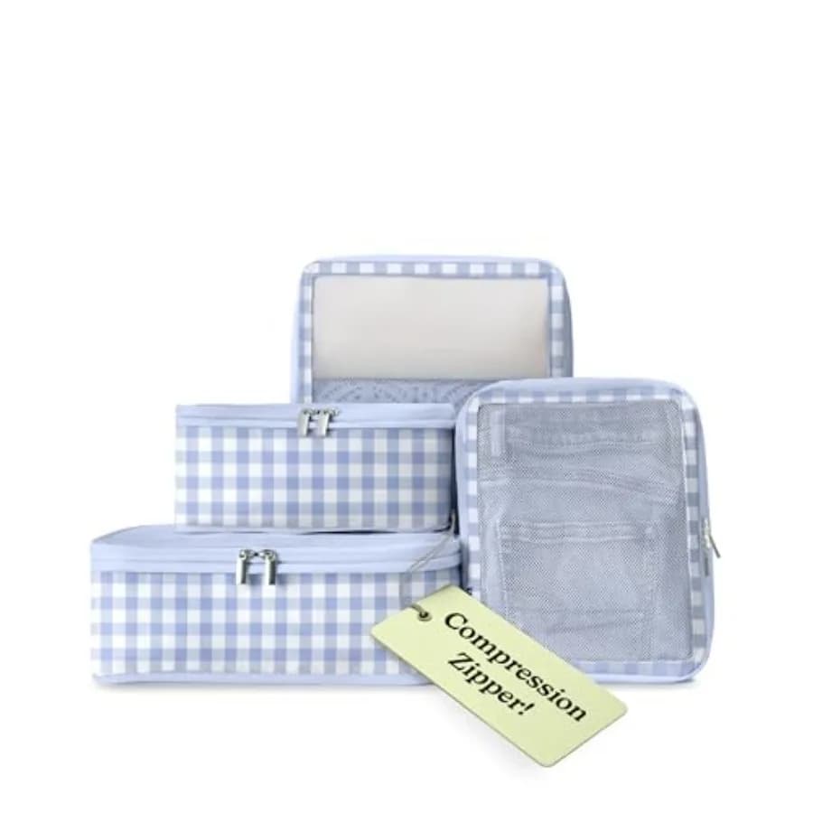 Cubi di Imballaggio Comprimibili Salvaspazio per Viaggi, Organizzatori Leggeri per Valigie e Zaini, Borsa Compatta per lo Stoccaggio