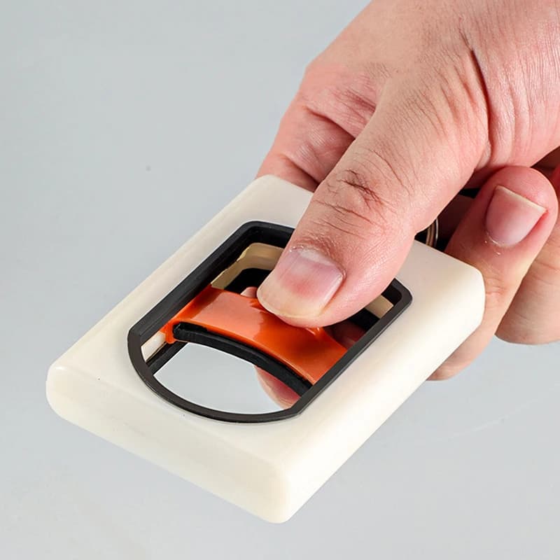 Organizzatore per fascette stringicavo quadrate fluorescenti in offerta speciale, porta fascette portatile e stabile, organizer fluorescente