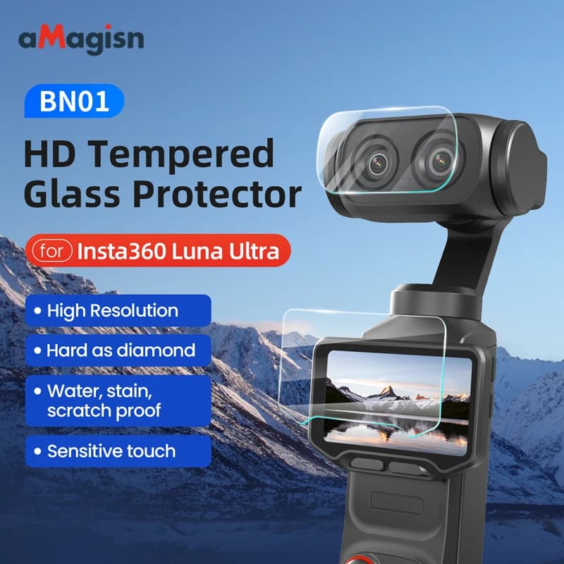 For Insta360 Luna Ultra Action Camera High Definition Transparent Scratch Resistant Protection Film With Steel Coating Accessory