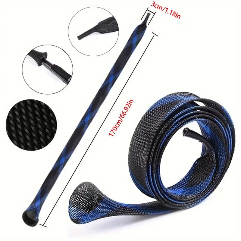 Fishing Rod Cover Spinning Rod Sleeve Cover Fishing Pole Sock Pole Glove Casting Ice Net Tube Cover Fishing Rod Protective