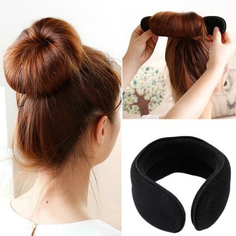 【New】Sponge Hair Styling Tools Curly Hair Maker Hair Scrunchies Headband Twist Donut Bun Curler Hairbands Hairstyle Tools