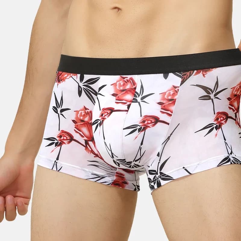 Men's underwear Men's boxers ice silk bottom shorts boxer shorts Men Modal file personality SAO summer thin breathable