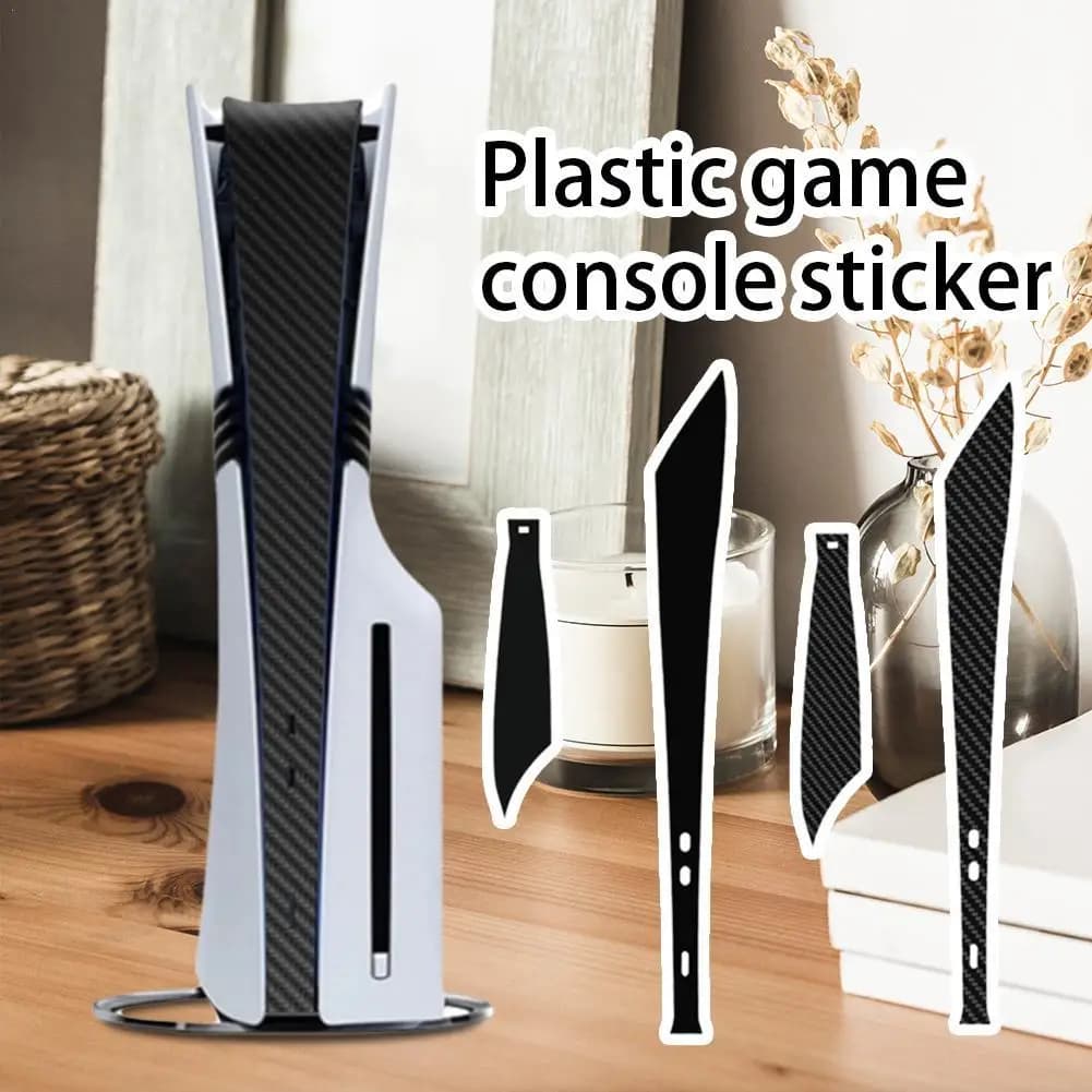 1 set di pellicole per striscia centrale per console PS5 Pro adesivo skin PCV adesivo protettivo in vinile per pelle centrale per accessori PS5 Pro