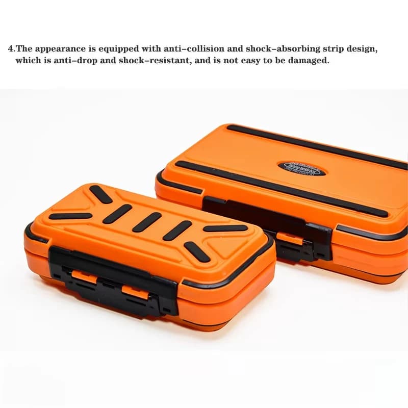 Fishing equipment box, waterproof bait box with adjustable compartments, with transparent cover, shockproof case, anti-fall, for accessories