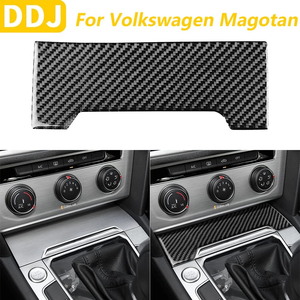 For Volkswagen Magotan CC 2017-2024 In Carbon Fiber Central Control Changing Box Storage Box Trim Cover Panel Auto Accessories Wall decal