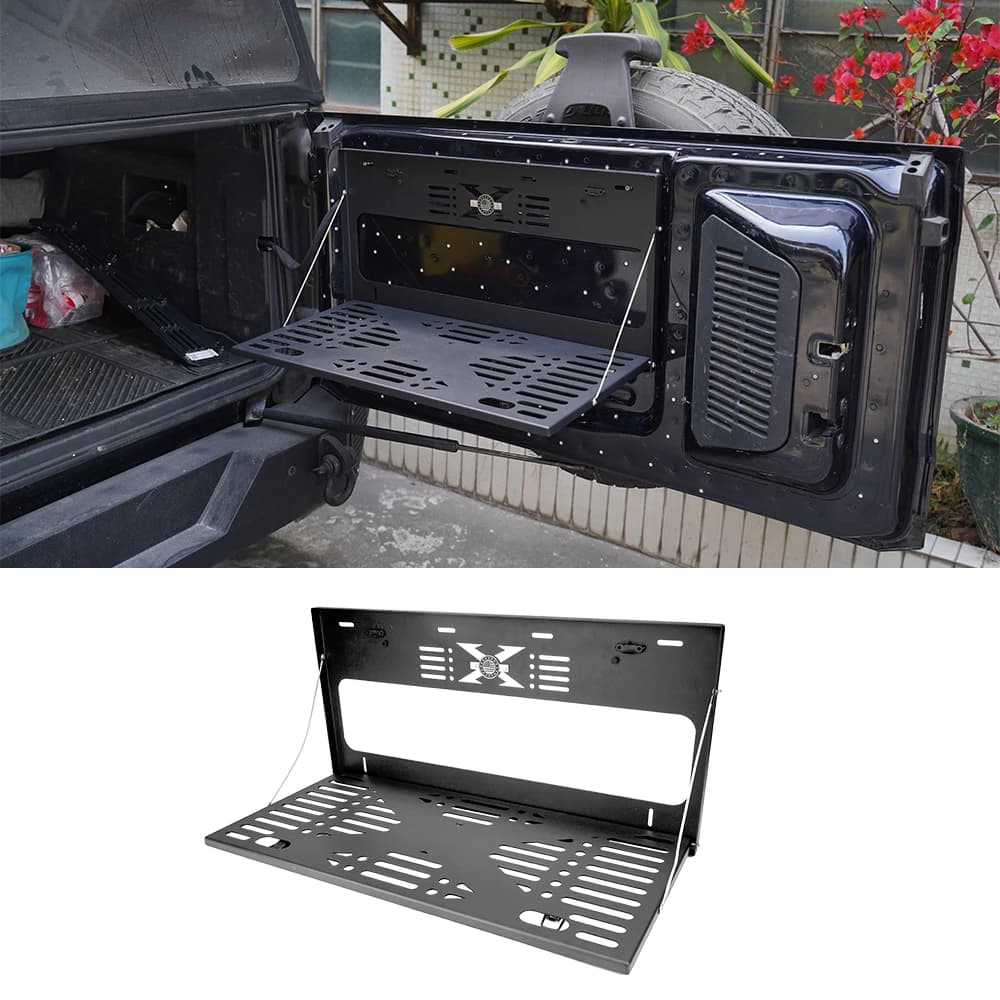 2/4 door rear hanger table, for luggage storage, shelf / loading platform, designed for camping, suitable for Ford Bronco 2021-2025