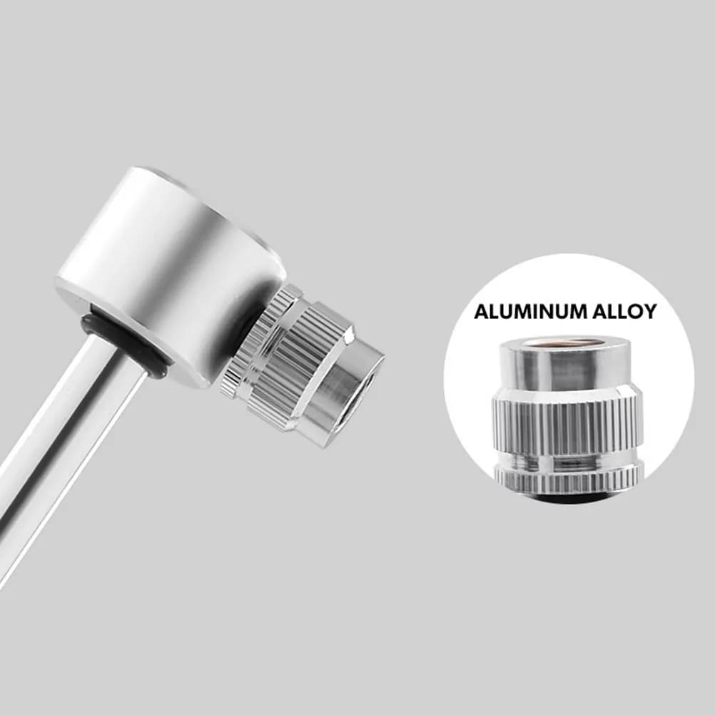 Mini Pompa Portatile per Pneumatici 120 PSI, Gonfiatore d'Aria in Lega di Alluminio Leggero per Ciclismo, Pallacanestro, Calcio