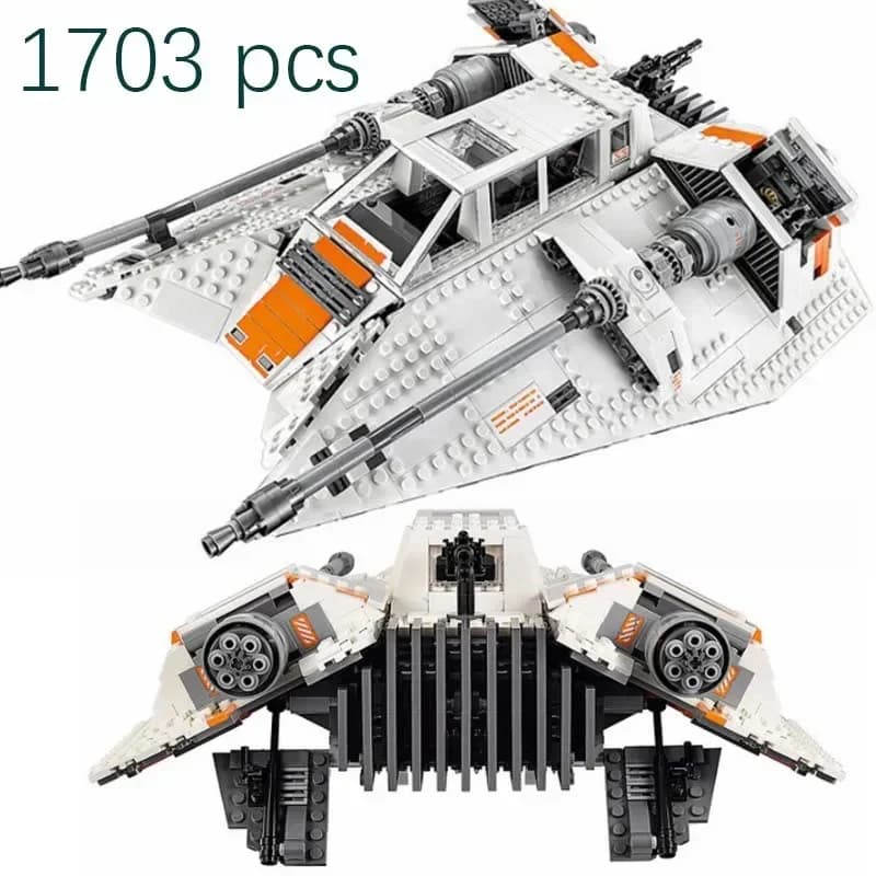 IN magazzino 1703 pezzi Building Blocks compatibili 75144 fai da te riproduci Snow Battle Fighter Bricks Toys regali di natale